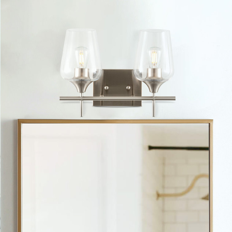 Ebern Designs Herminie 2 Light Dimmable Vanity Light & Reviews Wayfair